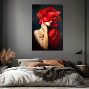 Frau mit Blumen in ihrem III