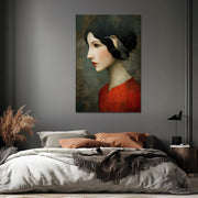 Vrouw Kolibrie Kunstwerk