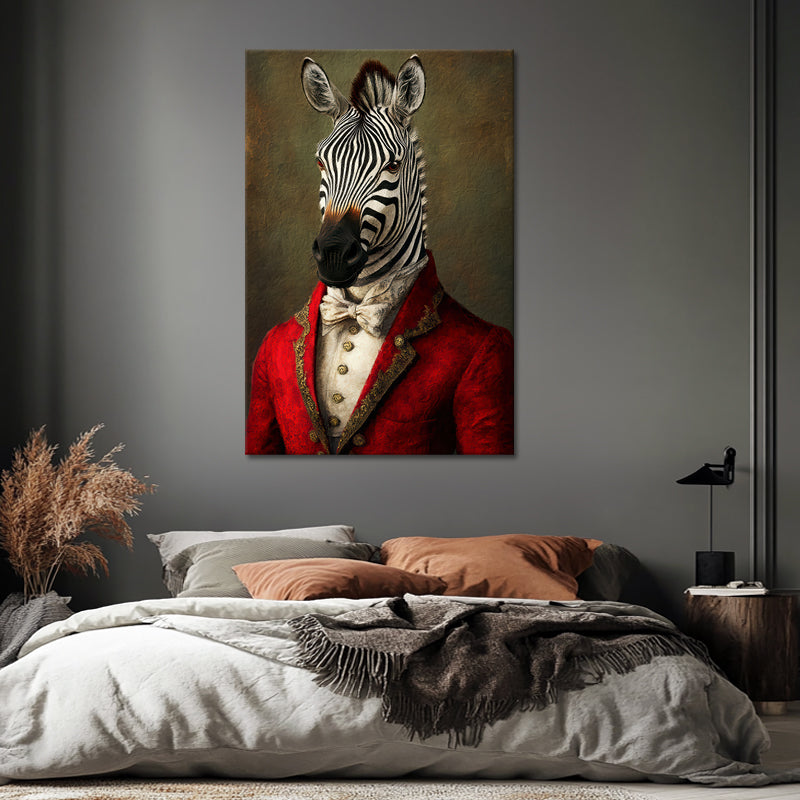 Anthropomorphes Zebra