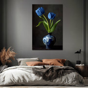 Twee Blauwe Tulpen
