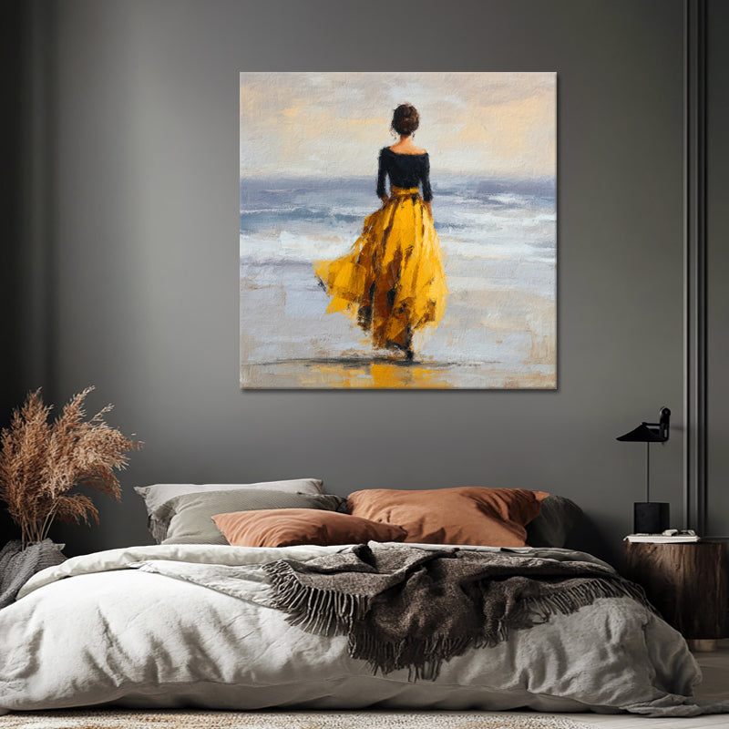 Vrouw in Gele Rok