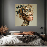 Vrouw en vlinders