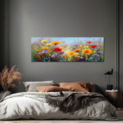 Panorama Buntes Blumenfeld