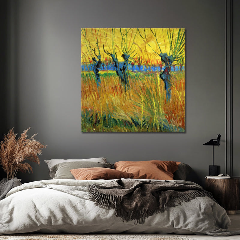 Kopfweiden bei Sonnenuntergang - Van Gogh