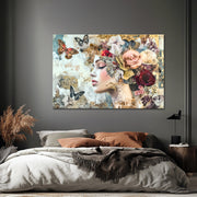 Vrouw, Vlinders & Bloemen