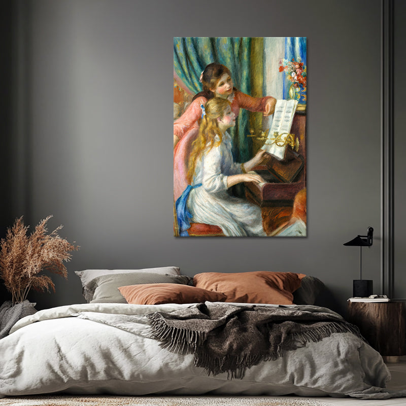 Twee jonge meisjes aan de piano - Auguste Renoir