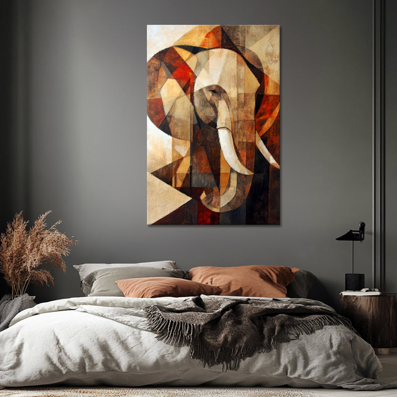 Elefant im Kubismus-Stil