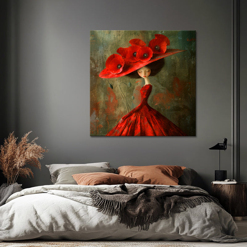 Mädchen mit Klatschmohn