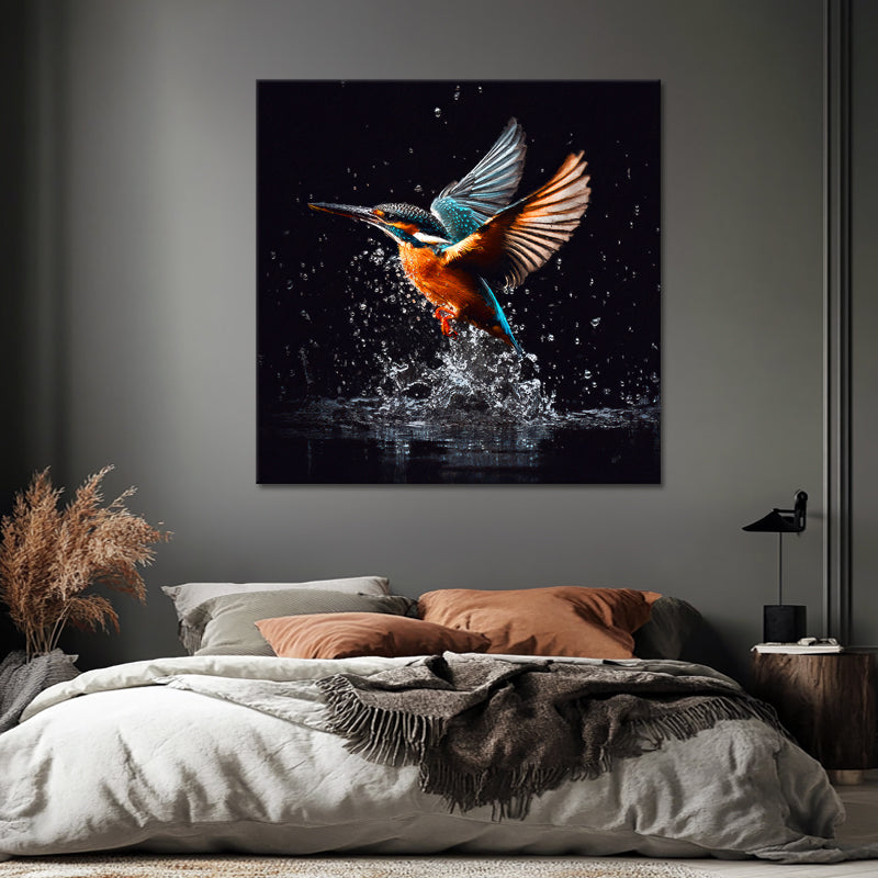Eisvogel-Gemälde