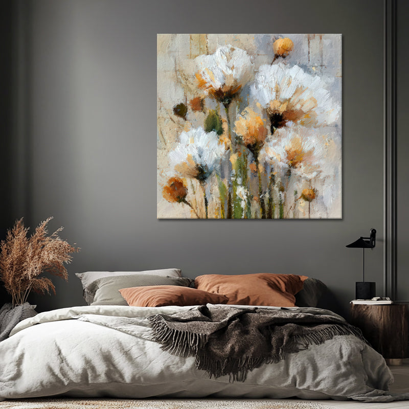 Blumen in Beigetönen
