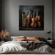 Gemälde Musikinstrumente