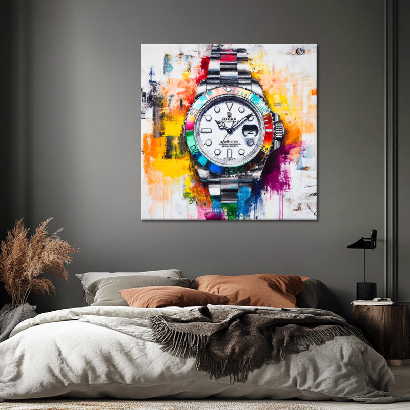 Buntes Rolex-Gemälde