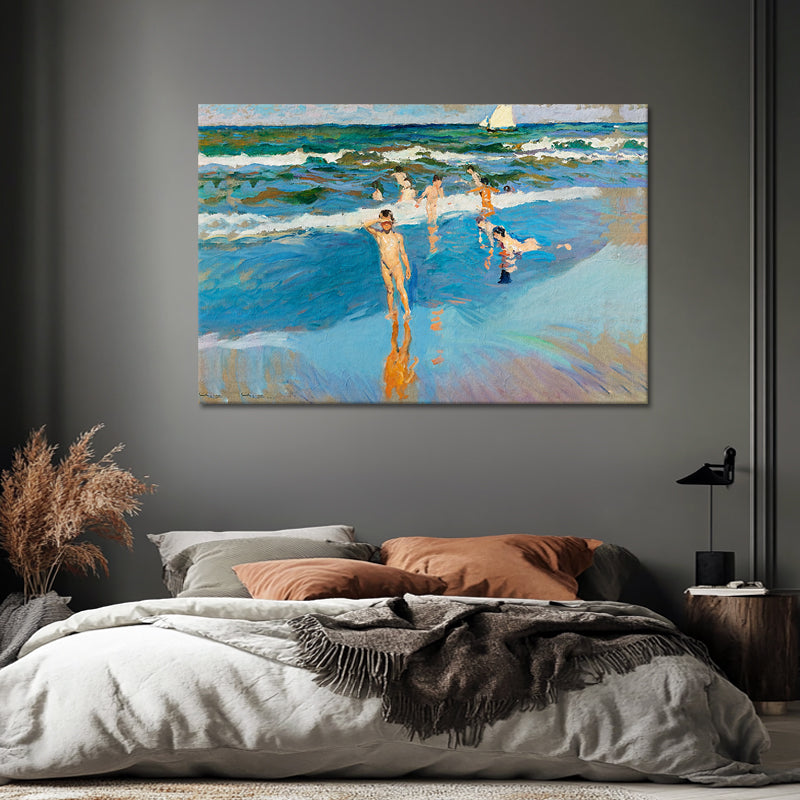 Kinder am Meer, Strand von Valencia – Joaquín Sorolla