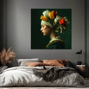 Vrouw met Tulpen