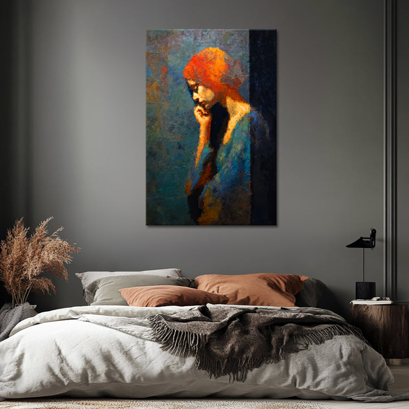 Kunstwerk vrouw in zijaanzicht I