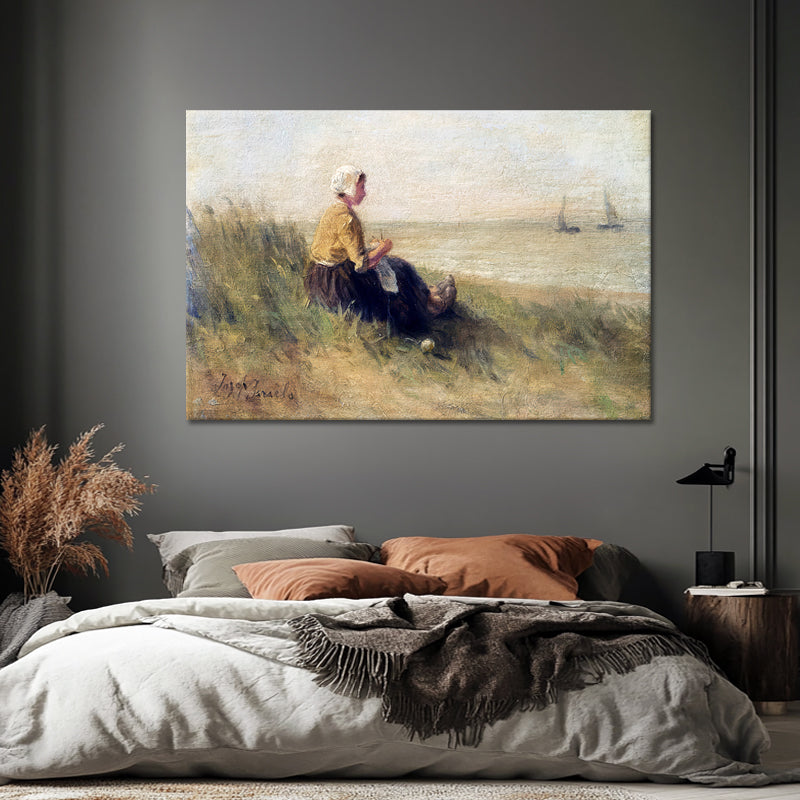 Vrouw Aan De Kust - Jozef Israels