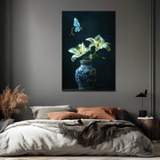 Porzellanvase mit Blumen