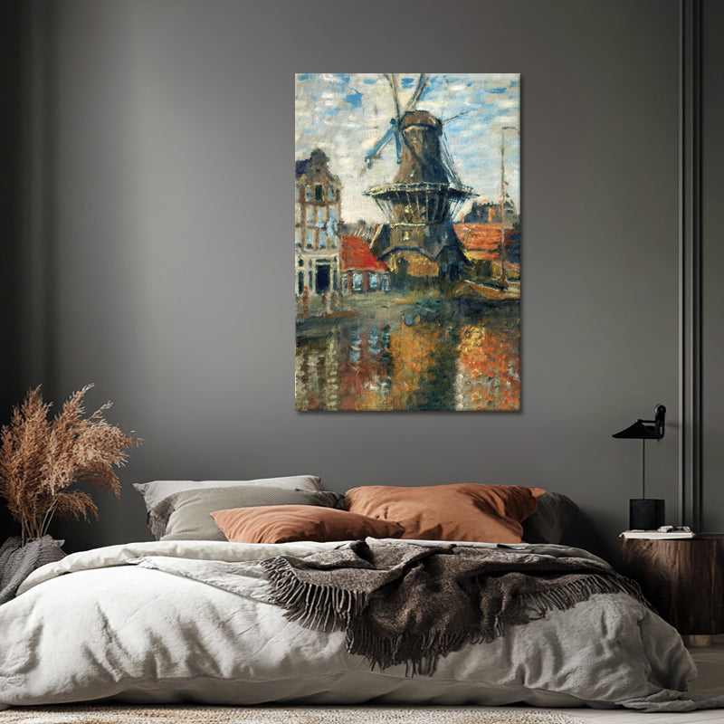 Die Windmühle in Amsterdam - Monet