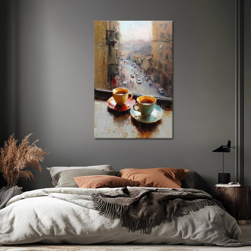 Twee Kopjes Warme Koffie