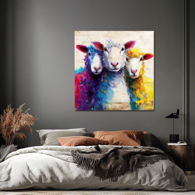 Bunte Schafe