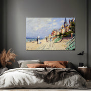 Die Strandpromenade von Trouville – Claude Monet