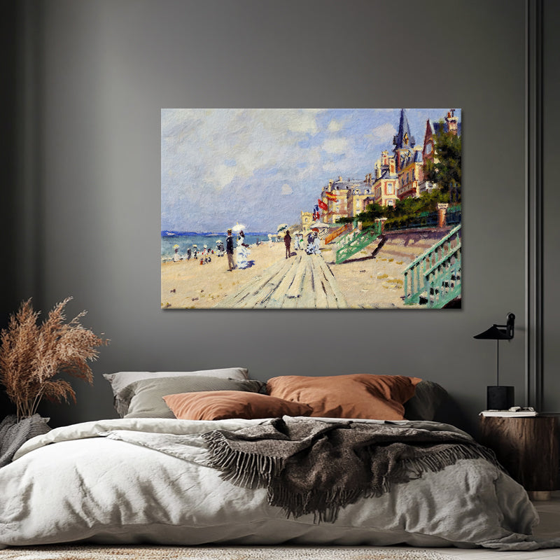 Die Strandpromenade von Trouville – Claude Monet