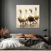 Vier Gänse