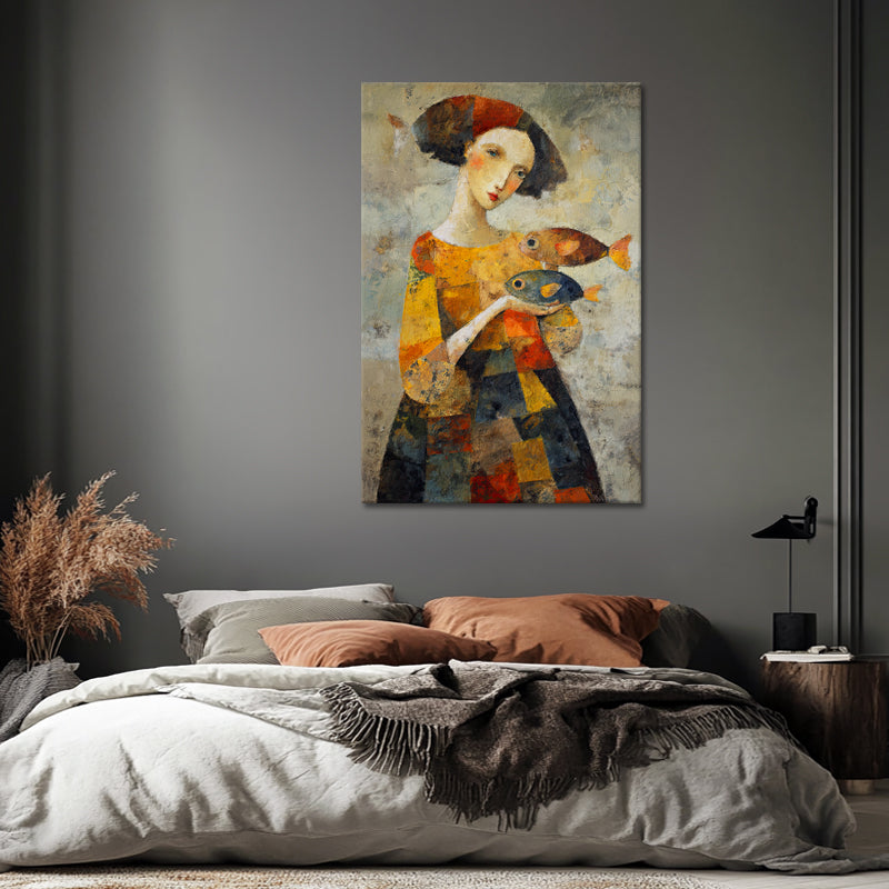 Vrouw en Vis Kunst