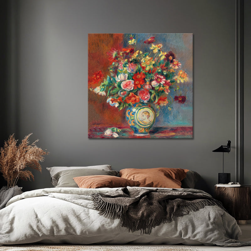 Mit Blumen - Pierre-Auguste Renoir