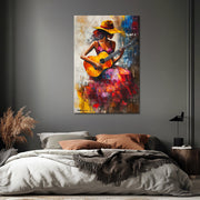 Gitaar Spelende Vrouw