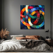 Kunst mit abstrakten Formen