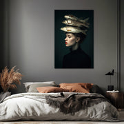 Surreëel Portret Vrouw Vis