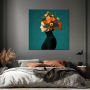 Vrouw met Oranje Haar