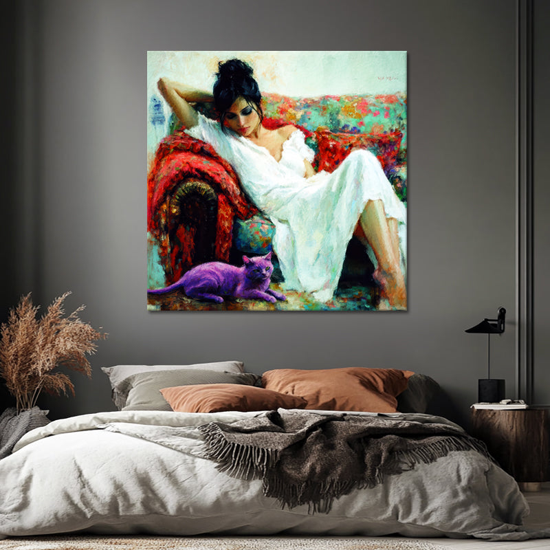 Vrouw in bohemian stijl