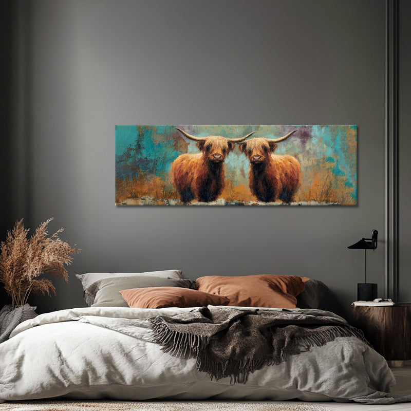 Schotse Hooglanders Panorama