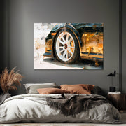 Goud Zwarte Porsche