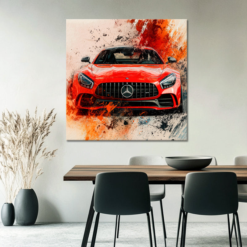 Abstract Mercedes AMG GT
