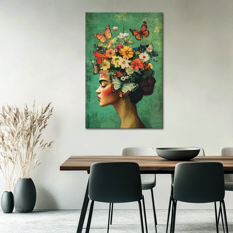 Frida Kahlo met vlinders