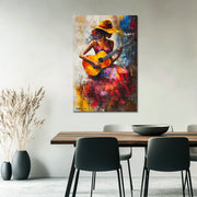 Gitaar Spelende Vrouw