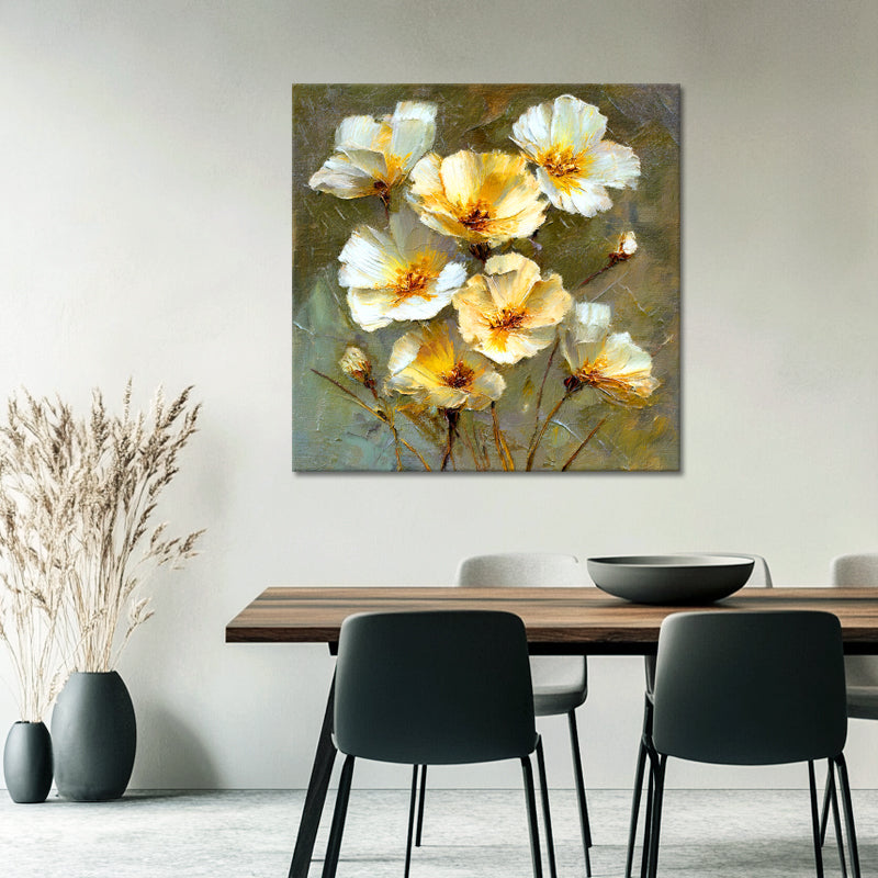 Abstrakte weiße Blumen