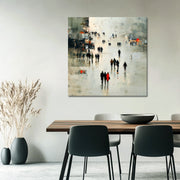 Stadsleven abstract kunst