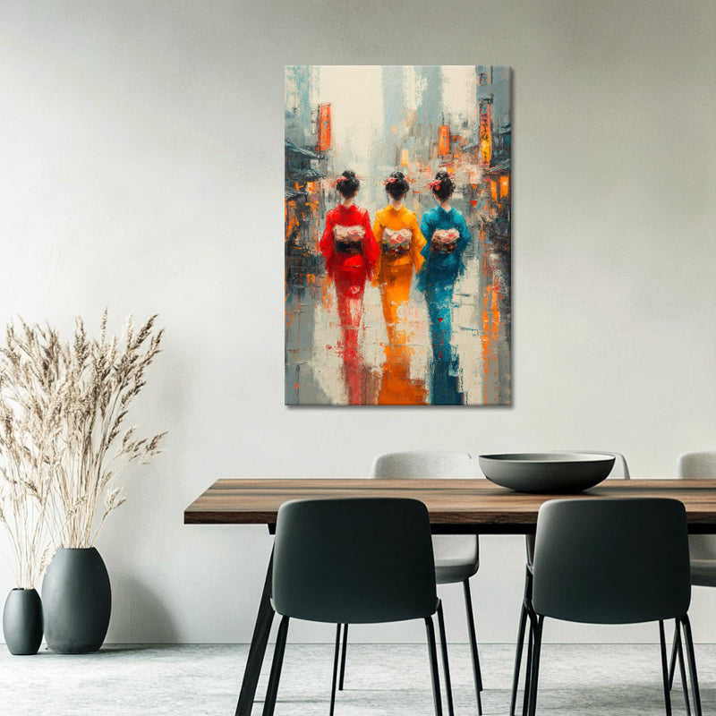 Drie Vrouwen Kimono