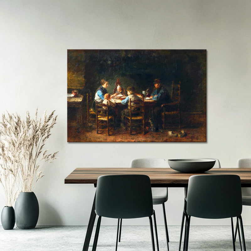 Bauernfamilie bei Tisch - Jozef Israëls