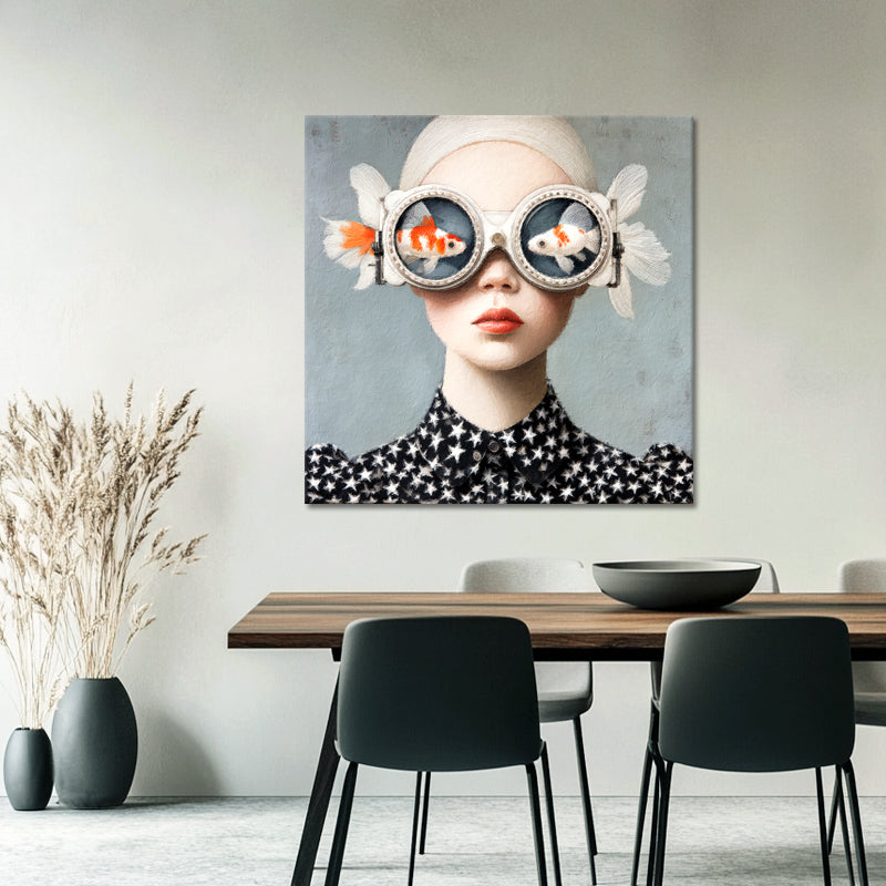 Vrouw Portret met Vissen
