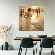 Frau am Strand - Paul Chabas