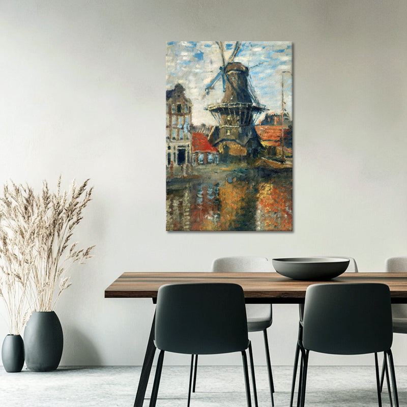 Die Windmühle in Amsterdam - Monet