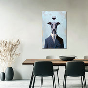 Hund mit Wein