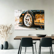 Goud Zwarte Porsche