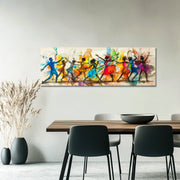 Kunstwerk farbenfrohe Tänzerin
