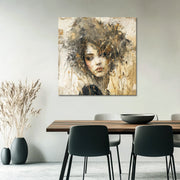 Vrouw met granen